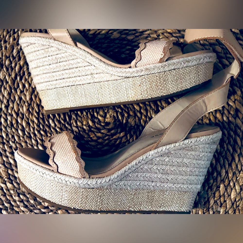 Pelle Moda Espadrille Wedge Sandals 8.5
